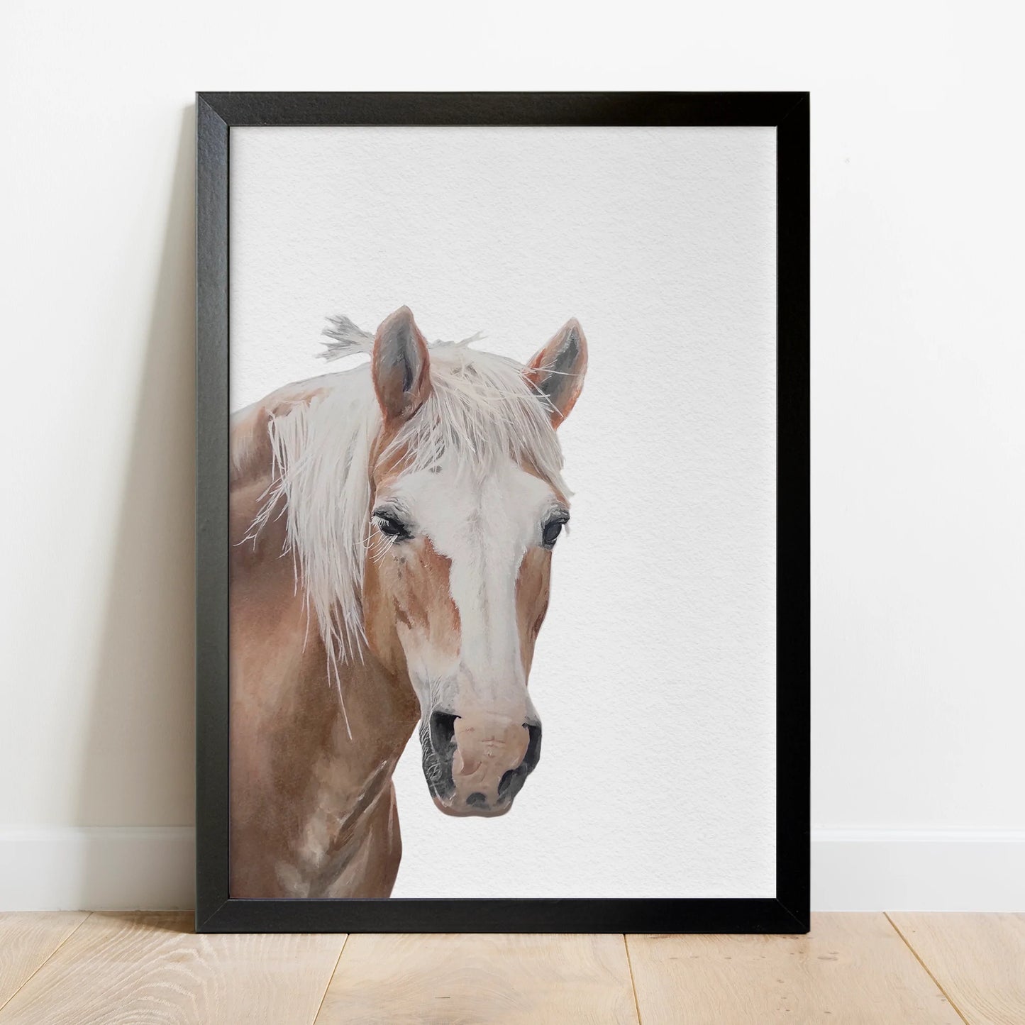 Custom Hand-Painted Horse Portrait From Photo