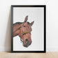 Custom Hand-Painted Horse Portrait From Photo