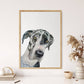 Corner Peekaboo - Custom Hand-Painted Dog Portrait From Photo