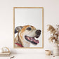 Corner Peekaboo - Custom Hand-Painted Dog Portrait From Photo