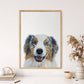 Custom Dog Portrait From Photo - 12x16 Framed White - 2 dogs