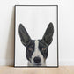 Custom Dog Portrait From Photo - 12x16 Framed White - 2 dogs